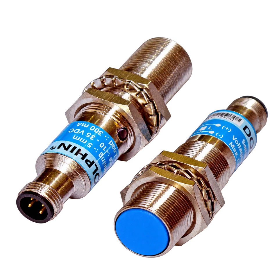 M18 Plug In Inductive Proximity Switch PNP NO+NC sn: 5 mm